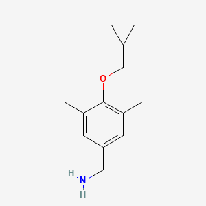 4-Cyclopropylmethoxy-3,5-dimethylbenzylamine