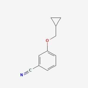 molecular formula C11H11NO B1386371 3-(Cyclopropylmethoxy)benzonitrile CAS No. 1156169-67-3