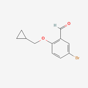 5-Bromo-2-(cyclopropylmethoxy)benzaldehyde