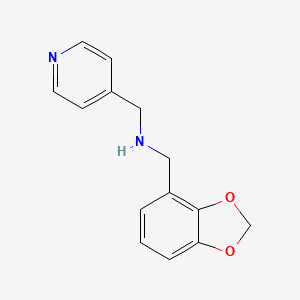 [(2H-1,3-benzodioxol-4-yl)methyl][(pyridin-4-yl)methyl]amine