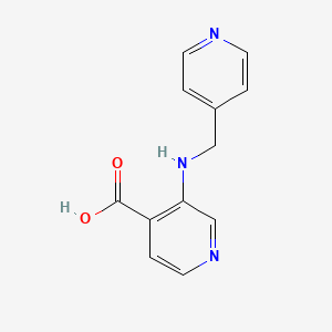 molecular formula C12H11N3O2 B13863769 3-(Pyridin-4-ylmethylamino)pyridine-4-carboxylic acid 