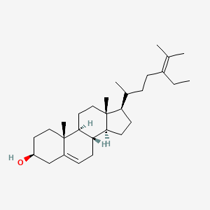 molecular formula C29H48O B13863806 (3S,8S,9S,10R,13R,14S,17R)-17-(5-ethyl-6-methylhept-5-en-2-yl)-10,13-dimethyl-2,3,4,7,8,9,11,12,14,15,16,17-dodecahydro-1H-cyclopenta[a]phenanthren-3-ol 