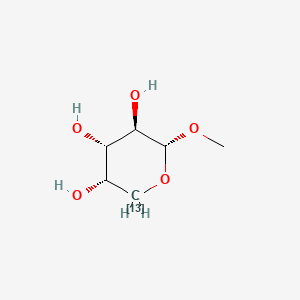 molecular formula C6H12O5 B13863835 Methyl Alpha-L-Arabinopyranoside-13C 