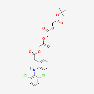molecular formula C24H25Cl2NO8 B13863837 tert-Buty Diacetic Aceclofenac 