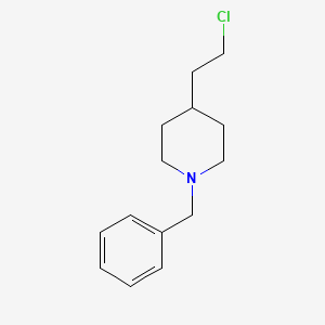molecular formula C14H20ClN B13863881 1-Benzyl-4-(2-chloroethyl)piperidine 