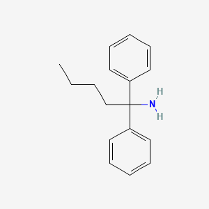 molecular formula C17H21N B13863915 1,1-Diphenylpentan-1-amine 