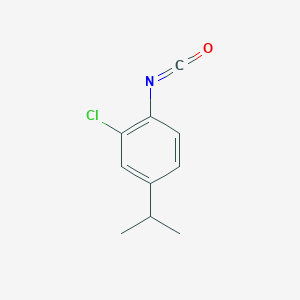 molecular formula C10H10ClNO B13863956 2-Chloro-1-isocyanato-4-propan-2-ylbenzene 
