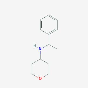 molecular formula C13H19NO B1386396 N-(1-phenylethyl)oxan-4-amine CAS No. 1154882-97-9