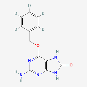molecular formula C12H11N5O2 B13863999 8-Oxo-Benzygluanine-d5 