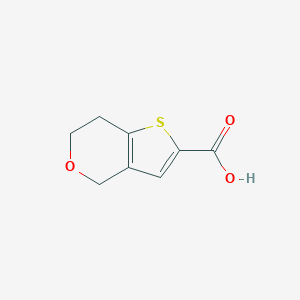 molecular formula C8H8O3S B1386401 6,7-dihydro-4H-thieno[3,2-c]pyran-2-carboxylic acid CAS No. 933747-41-2