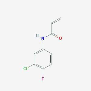 molecular formula C9H7ClFNO B1386409 N-(3-chloro-4-fluorophenyl)acrylamide CAS No. 1156926-45-2