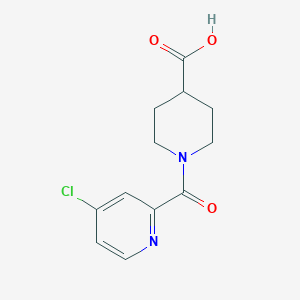 molecular formula C12H13ClN2O3 B1386412 1-(4-Chloropicolinoyl)piperidine-4-carboxylic acid CAS No. 1153769-18-6