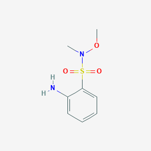 molecular formula C8H12N2O3S B1386413 2-amino-N-methoxy-N-methylbenzenesulfonamide CAS No. 1156154-52-7