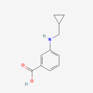 molecular formula C11H13NO2 B1386419 3-[(Cyclopropylmethyl)amino]benzoic acid CAS No. 1156236-75-7