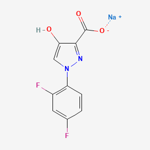 molecular formula C10H5F2N2NaO3 B13864202 Sodium 1-(2,4-difluorophenyl)-4-hydroxy-1H-pyrazole-3-carboxylate 