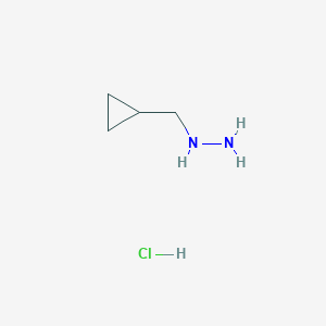 molecular formula C4H11ClN2 B1386421 (环丙基甲基)肼盐酸盐 CAS No. 1181457-83-9