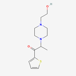 molecular formula C13H20N2O2S B1386427 2-[4-(2-Hydroxyethyl)piperazino]-1-(2-thienyl)-1-propanone CAS No. 4506-87-0