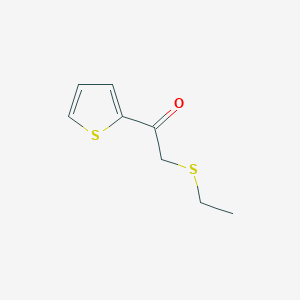 molecular formula C8H10OS2 B1386435 2-(Ethylthio)-1-(thiophen-2-yl)ethanone CAS No. 41444-32-0