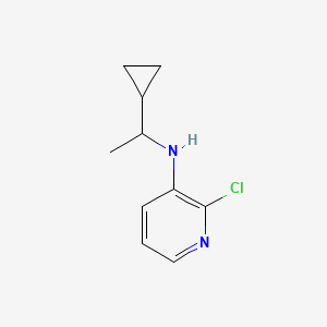 molecular formula C10H13ClN2 B1386437 2-chloro-N-(1-cyclopropylethyl)pyridin-3-amine CAS No. 1155019-81-0