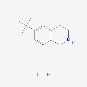 molecular formula C13H20ClN B1386438 6-Tert-butyl-1,2,3,4-tetrahydroisoquinoline hydrochloride CAS No. 404576-48-3