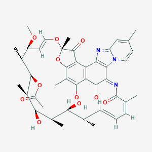 molecular formula C₄₃H₄₉N₃O₁₁ B138644 Dehydro Rifaximin CAS No. 80621-76-7