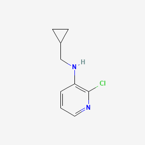molecular formula C9H11ClN2 B1386445 (2-Chloro-pyridin-3-yl)-cyclopropylmethyl-amine CAS No. 1155017-73-4