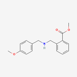 molecular formula C17H19NO3 B1386446 Methyl 2-{[(4-Methoxybenzyl)amino]methyl}benzoate CAS No. 1157652-59-9