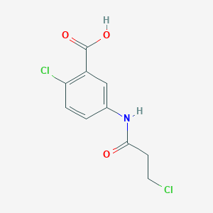 molecular formula C10H9Cl2NO3 B1386449 2-Chloro-5-[(3-chloropropanoyl)amino]benzoic acid CAS No. 1155503-79-9