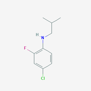 molecular formula C10H13ClFN B1386452 (4-Chloro-2-fluorophenyl)isobutylamine CAS No. 1157402-70-4