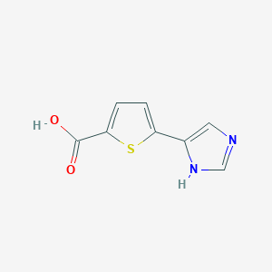 molecular formula C8H6N2O2S B1386456 5-(1H-Imidazol-4-yl)thiophene-2-carboxylic acid CAS No. 1086380-04-2