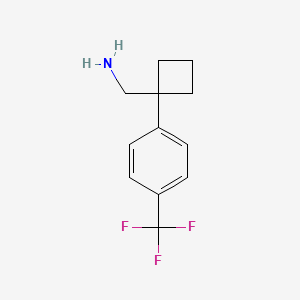 {1-[4-(Trifluoromethyl)phenyl]cyclobutyl}methylamine