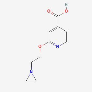 molecular formula C10H12N2O3 B1386463 2-(2-Aziridin-1-ylethoxy)isonicotinic acid CAS No. 1086379-81-8