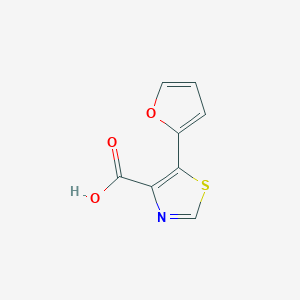 molecular formula C8H5NO3S B1386466 5-(2-Furyl)-1,3-thiazole-4-carboxylic acid CAS No. 1086380-33-7