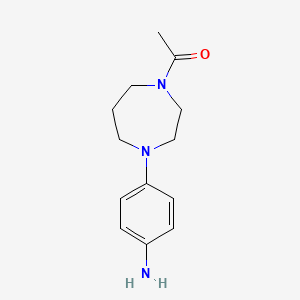 molecular formula C13H19N3O B1386470 4-(4-Acetyl-1,4-diazepan-1-yl)aniline CAS No. 497249-28-2