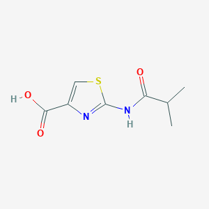 molecular formula C8H10N2O3S B1386472 2-Isobutyramidothiazole-4-carboxylic acid CAS No. 1082130-43-5