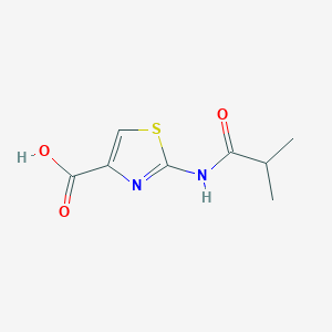 molecular formula C8H10N2O3S B1386472 2-(Isobutyramido)thiazole-4-carboxylic acid CAS No. 1082130-43-5
