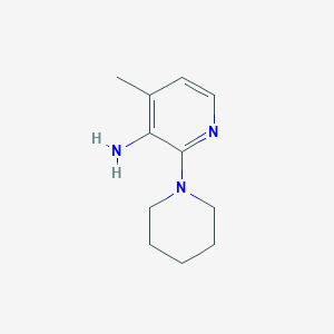 molecular formula C11H17N3 B1386474 4-Methyl-2-(piperidin-1-yl)pyridin-3-amine CAS No. 1086378-58-6