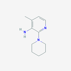 molecular formula C11H17N3 B1386474 4-Methyl-2-piperidin-1-ylpyridin-3-amine CAS No. 1086378-58-6