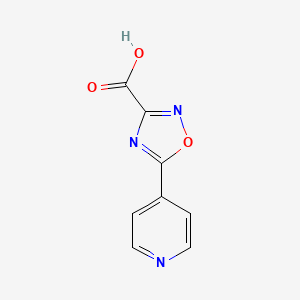 molecular formula C8H5N3O3 B1386477 5-Pyridin-4-yl-1,2,4-oxadiazole-3-carboxylic acid CAS No. 1086380-39-3