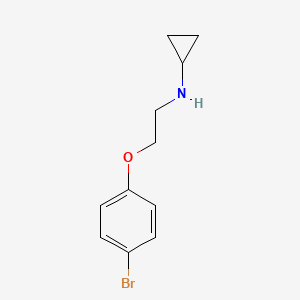 molecular formula C11H14BrNO B1386479 N-(2-(4-bromophenoxy)ethyl)cyclopropanamine CAS No. 18381-82-3
