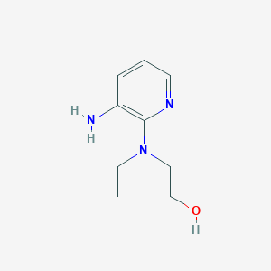 molecular formula C9H15N3O B1386481 2-[(3-Amino-2-pyridinyl)(ethyl)amino]-1-ethanol CAS No. 1082137-91-4
