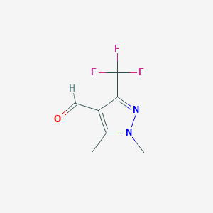 B1386484 1,5-Dimethyl-3-(trifluoromethyl)-1H-pyrazole-4-carbaldehyde CAS No. 1082065-80-2