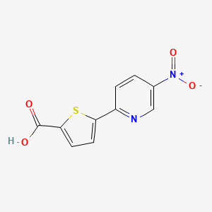 molecular formula C10H6N2O4S B1386487 5-(5-Nitropyridin-2-yl)thiophene-2-carboxylic acid CAS No. 656227-40-6