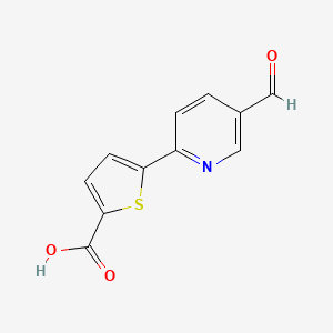 molecular formula C11H7NO3S B1386488 5-(5-Formylpyridin-2-yl)thiophene-2-carboxylic acid CAS No. 844495-45-0