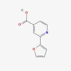 molecular formula C10H7NO3 B1386494 2-(Furan-2-yl)pyridine-4-carboxylic acid CAS No. 1086379-95-4