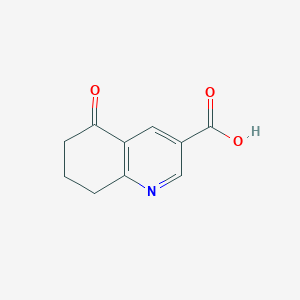 molecular formula C10H9NO3 B1386497 5-Oxo-5,6,7,8-tetrahydroquinoline-3-carboxylic acid CAS No. 856602-30-7