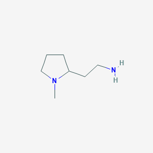 molecular formula C7H16N2 B138650 2-(2-氨基乙基)-1-甲基吡咯烷 CAS No. 51387-90-7