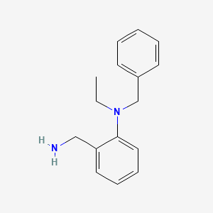 molecular formula C16H20N2 B1386513 N-[2-(Aminomethyl)phenyl]-N-benzyl-N-ethylamine CAS No. 1039314-59-4