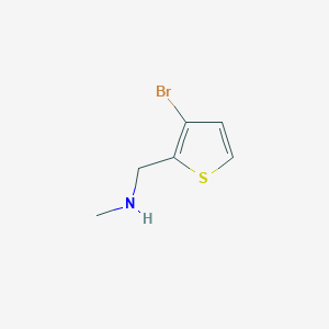 molecular formula C6H8BrNS B1386521 1-(3-Bromothiophen-2-yl)-N-methylmethanamine CAS No. 1086379-44-3