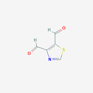 molecular formula C5H3NO2S B1386523 4,5-Thiazoledicarboxaldehyde CAS No. 13669-78-8